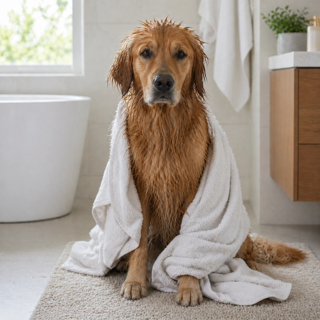 How to Dry Your Dog After a Bath Without Stress