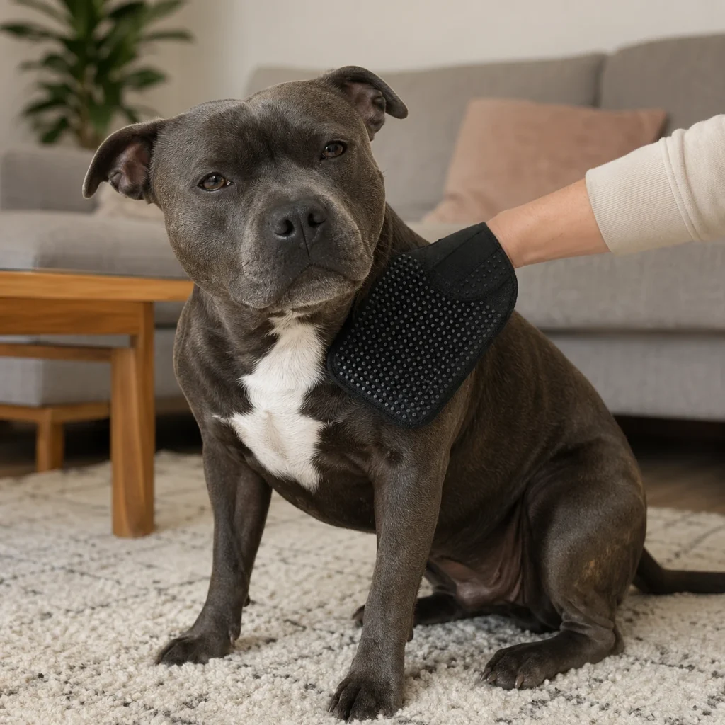 1 short hair grooming mitt