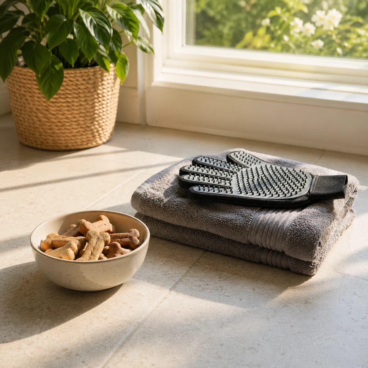 5 grooming mitt treats